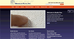 Desktop Screenshot of brailleplus.net