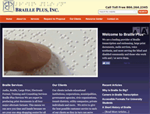 Tablet Screenshot of brailleplus.net